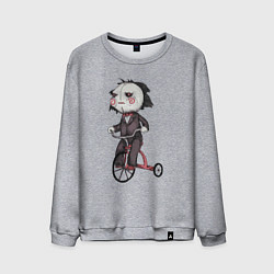 Свитшот хлопковый мужской Saw bike, цвет: меланж