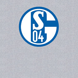 Свитшот хлопковый мужской Schalke 04 fc club, цвет: меланж — фото 2