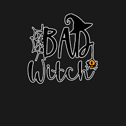 Свитшот хлопковый мужской Bad witch хэллоуин шляпа, цвет: черный — фото 2