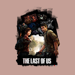 Свитшот хлопковый мужской The Last of Us игра, цвет: пыльно-розовый — фото 2