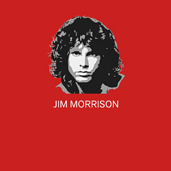 Свитшот хлопковый мужской Tribute to Jim Morrison one, цвет: красный — фото 2
