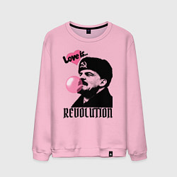 Мужской свитшот Ленин любовь и революция