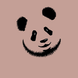 Свитшот хлопковый мужской Голова милой панды, цвет: пыльно-розовый — фото 2