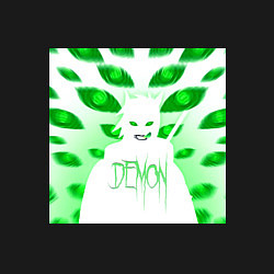 Свитшот хлопковый мужской Демон - Phonk, цвет: черный — фото 2