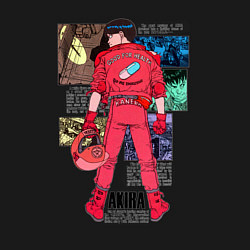 Свитшот хлопковый мужской Канеда из аниме акира, цвет: черный — фото 2