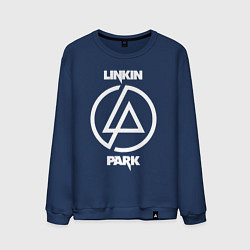 Свитшот хлопковый мужской Linkin Park logo, цвет: тёмно-синий