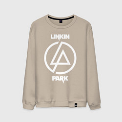 Свитшот хлопковый мужской Linkin Park logo, цвет: миндальный