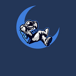 Свитшот хлопковый мужской Space chill, цвет: тёмно-синий — фото 2