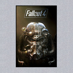 Свитшот хлопковый мужской Fallout armour poster, цвет: меланж — фото 2