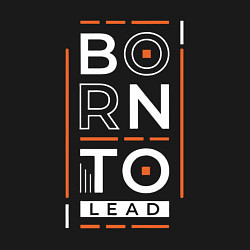 Свитшот хлопковый мужской Born to lead, цвет: черный — фото 2