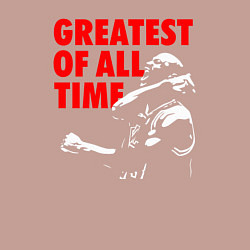 Свитшот хлопковый мужской Jordan greatest of all time, цвет: пыльно-розовый — фото 2