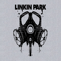 Свитшот хлопковый мужской Linkin Park - gas mask, цвет: меланж — фото 2