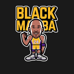 Свитшот хлопковый мужской Kobe black mamba, цвет: черный — фото 2