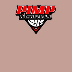 Свитшот хлопковый мужской Pimp basketball, цвет: пыльно-розовый — фото 2