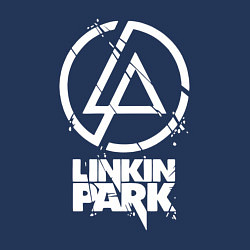 Свитшот хлопковый мужской Linkin Park - white, цвет: тёмно-синий — фото 2