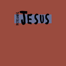 Свитшот хлопковый мужской Depeche Mode - personal jesus logo, цвет: кирпичный — фото 2