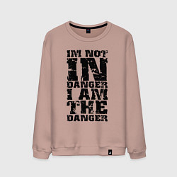 Мужской свитшот Я не в опасности - я сам опасность