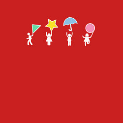 Свитшот хлопковый мужской Значки игры - Игра в кальмара, цвет: красный — фото 2