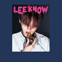 Свитшот хлопковый мужской Lee Know Rock Star Stray Kids, цвет: тёмно-синий — фото 2