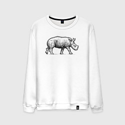Мужской свитшот Носорожик спешит