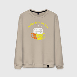 Мужской свитшот Кружки а не наркотики