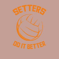 Свитшот хлопковый мужской Setters do it better, цвет: пыльно-розовый — фото 2