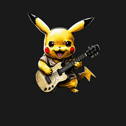 Свитшот хлопковый мужской Поющий Пикачу, цвет: черный — фото 2