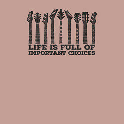 Свитшот хлопковый мужской Жизнь полна главного выбора, цвет: пыльно-розовый — фото 2