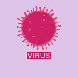 Свитшот хлопковый мужской Pink virus, цвет: лаванда — фото 2