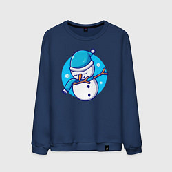 Мужской свитшот Dab snowman