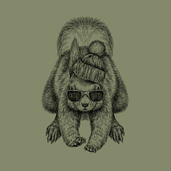 Свитшот хлопковый мужской Белка стильная, цвет: авокадо — фото 2