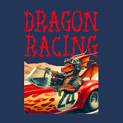 Свитшот хлопковый мужской Dragon cool racer - ai art, цвет: тёмно-синий — фото 2