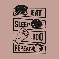 Свитшот хлопковый мужской Judo day, цвет: пыльно-розовый — фото 2