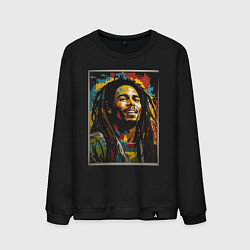 Мужской свитшот Боб Марли портрет