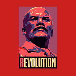 Свитшот хлопковый мужской Lenin revolution, цвет: красный — фото 2