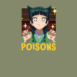 Свитшот хлопковый мужской Apothecary Diaries - poisons Maomao, цвет: авокадо — фото 2