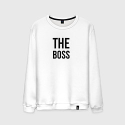 Свитшот хлопковый мужской The boss - Couple, цвет: белый