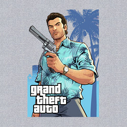 Свитшот хлопковый мужской GTA - Томми Версетти, цвет: меланж — фото 2