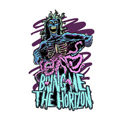 Свитшот хлопковый мужской Bring Me the Horizon - Zombie, цвет: белый — фото 2