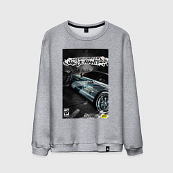 Свитшот хлопковый мужской Most wanted - BMW, цвет: меланж