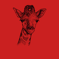 Свитшот хлопковый мужской Жирафёнок, цвет: красный — фото 2