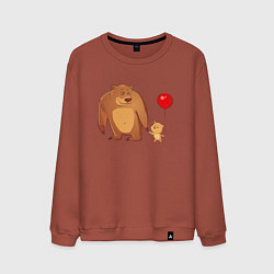Мужской свитшот Медведь с медвежонком