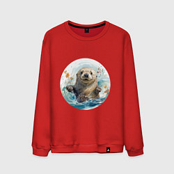Мужской свитшот Счастливая выдра