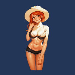 Свитшот хлопковый мужской Нами в купальнике, цвет: тёмно-синий — фото 2