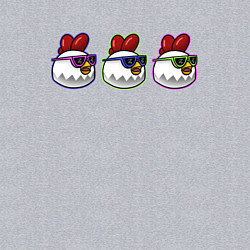 Свитшот хлопковый мужской Чикен Ган - цыплята, цвет: меланж — фото 2