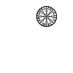 Свитшот хлопковый мужской Символика шлем ужаса на груди, цвет: белый — фото 2