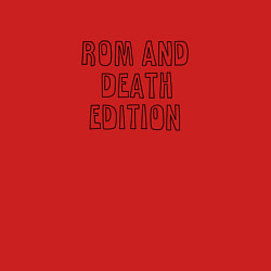 Свитшот хлопковый мужской Rom and death edition, цвет: красный — фото 2