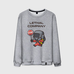 Мужской свитшот Lethal company: Stop Please