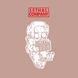 Свитшот хлопковый мужской Lethal Company: Worker, цвет: пыльно-розовый — фото 2
