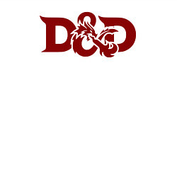 Свитшот хлопковый мужской Днд дракон лого, цвет: белый — фото 2